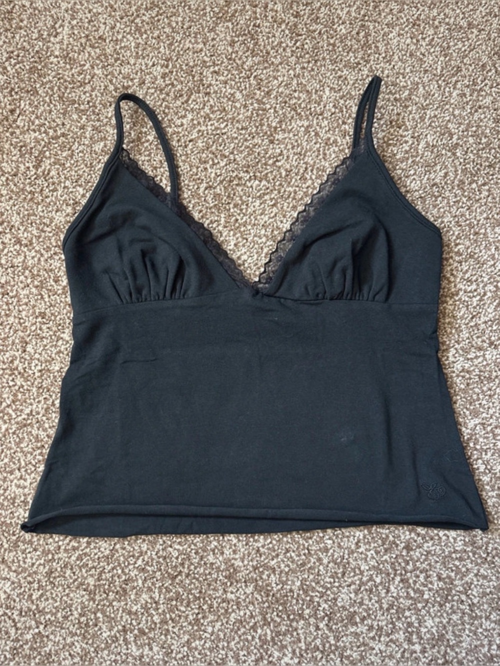 black out from under compression triangle lace cami
